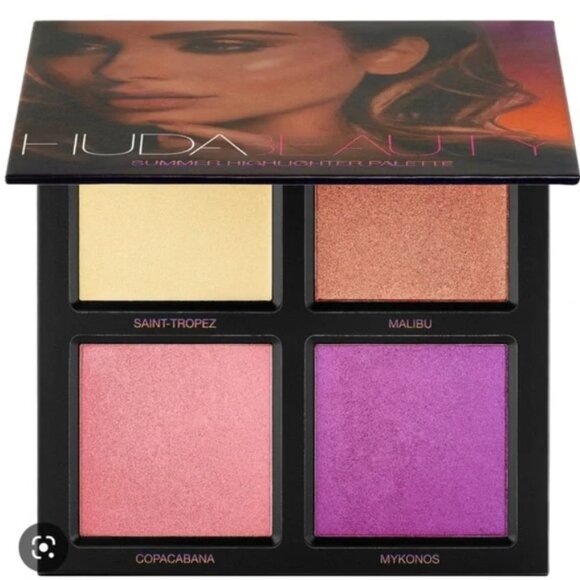 New Huda Beauty Summer Solstice Highlight Palette - Picture 1 of 5